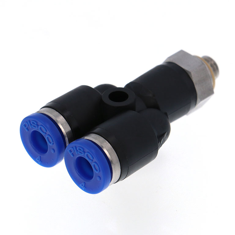 Alternative view of Đầu Nối Nhanh Khí Nén Dạng Chữ Y Ren Ngoài Pisco SPX4-M5