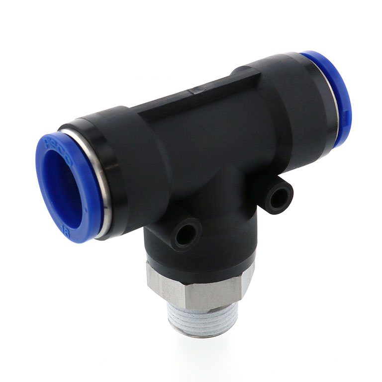 Alternative view of Đầu Nối Nhanh Khí Nén Dạng Chữ T Ren Ngoài Pisco SPB16-03