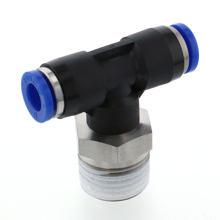 Alternative view of Đầu Nối Nhanh Khí Nén Dạng Chữ T Ren Ngoài Pisco SPB6-03