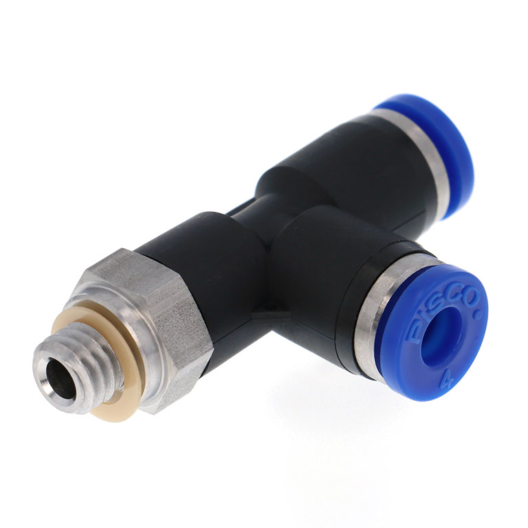 Alternative view of Đầu Nối Nhanh Khí Nén Dạng Chữ T Ren Ngoài Pisco SPD4-M6