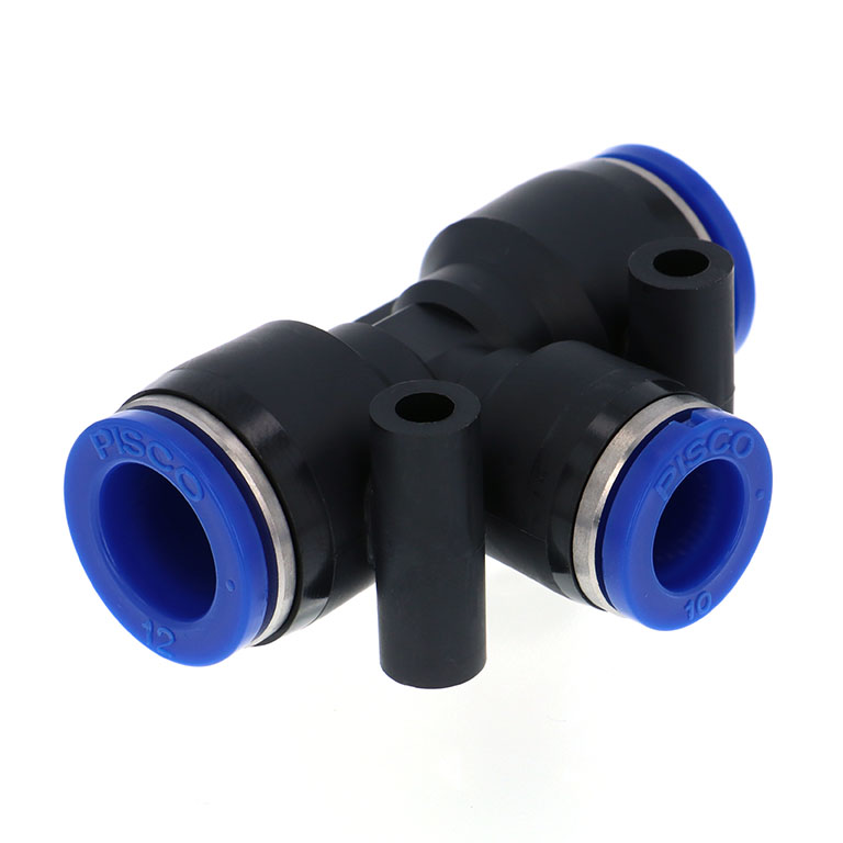Alternative view of Đầu Nối Nhanh Khí Nén Chữ T Dạng Nối Giảm Pisco SPEG12-10