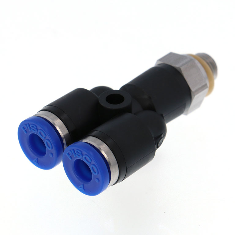 Alternative view of Đầu Nối Nhanh Khí Nén Dạng Chữ Y Ren Ngoài Pisco SPX4-M6