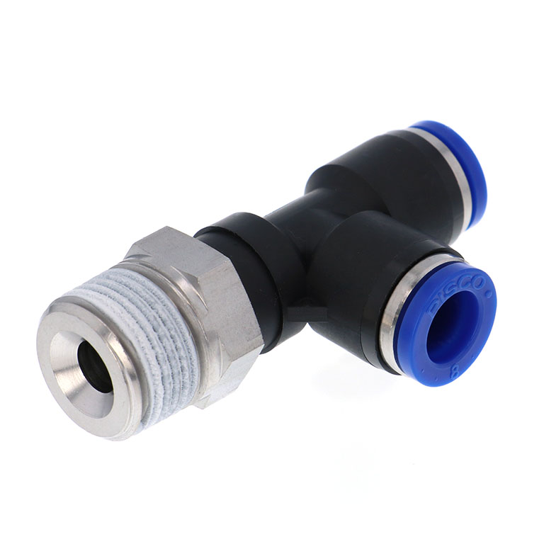 Alternative view of Đầu Nối Nhanh Khí Nén Dạng Chữ T Ren Ngoài Pisco SPD8-03