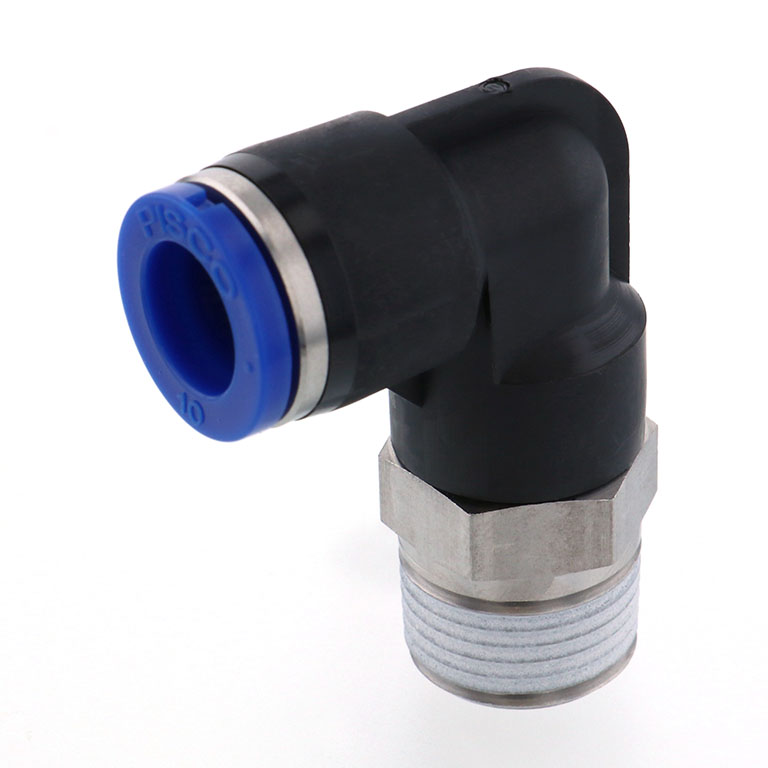 Alternative view of Đầu Nối Nhanh Khí Nén Dạng Cong 90° Ren Ngoài Pisco SPL10-03