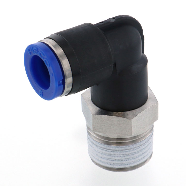 Alternative view of Đầu Nối Nhanh Khí Nén Dạng Cong 90° Ren Ngoài Pisco SPL8-03-UC