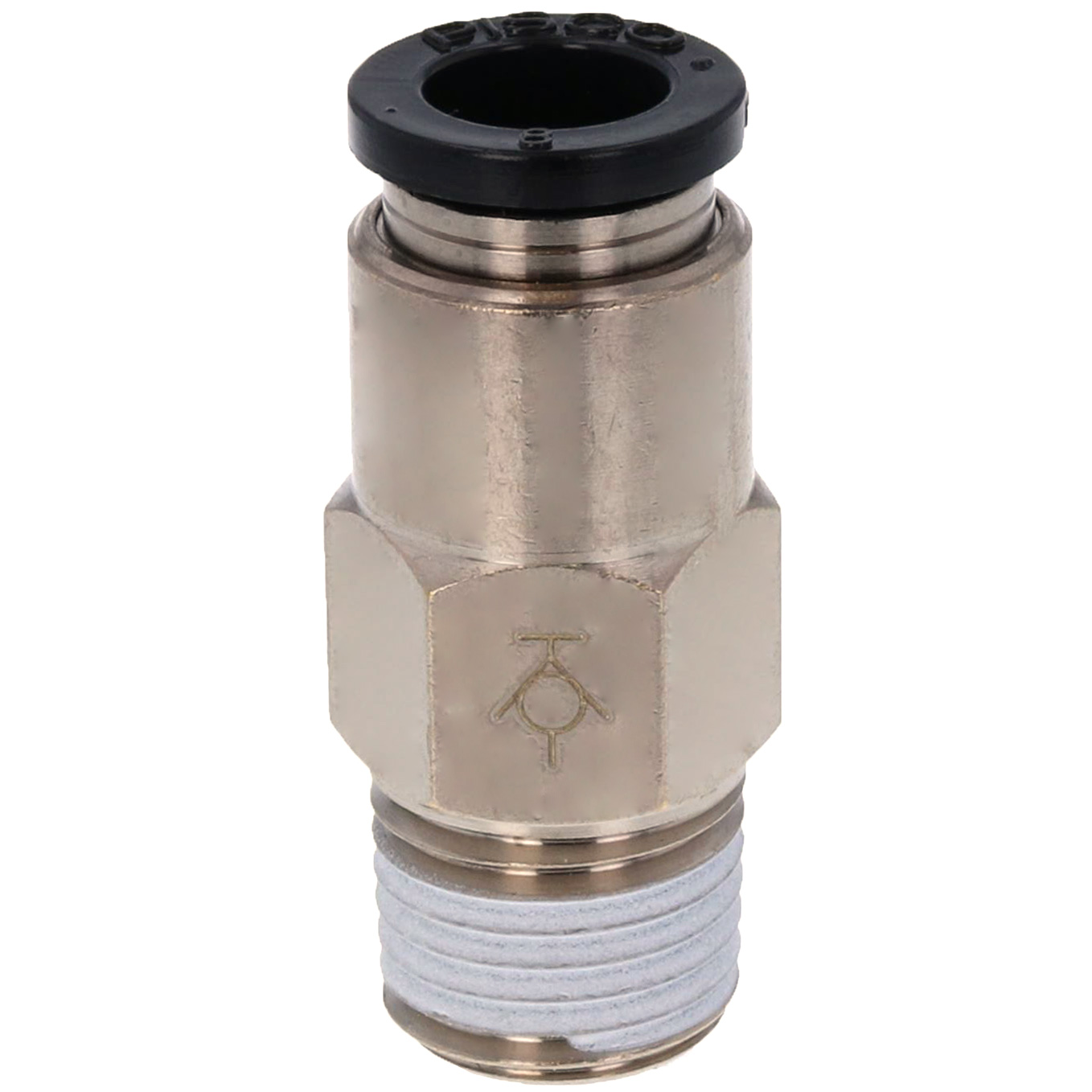 Alternative view of Đầu Nối Nhanh Khí Nén Dạng Thẳng Ren Ngoài Có Van Tự Ngắt Pisco PSC8-02