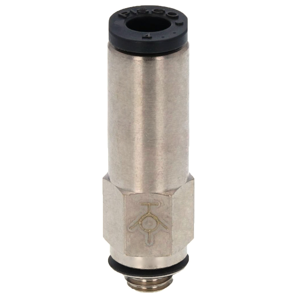 Alternative view of Đầu Nối Nhanh Khí Nén Dạng Thẳng Ren Ngoài Có Van Tự Ngắt Pisco PSC4-M5M
