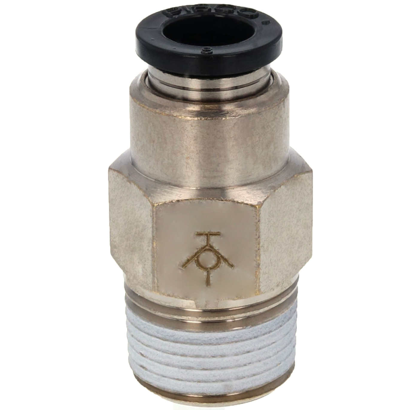 Alternative view of Đầu Nối Nhanh Khí Nén Dạng Thẳng Ren Ngoài Có Van Tự Ngắt Pisco PSC8-03