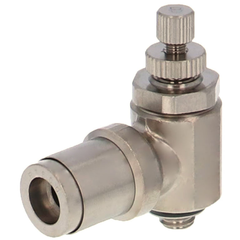 Van Tiết Lưu Khí Nén Bằng Đồng Mạ Niken Pisco KJSC4-M5B