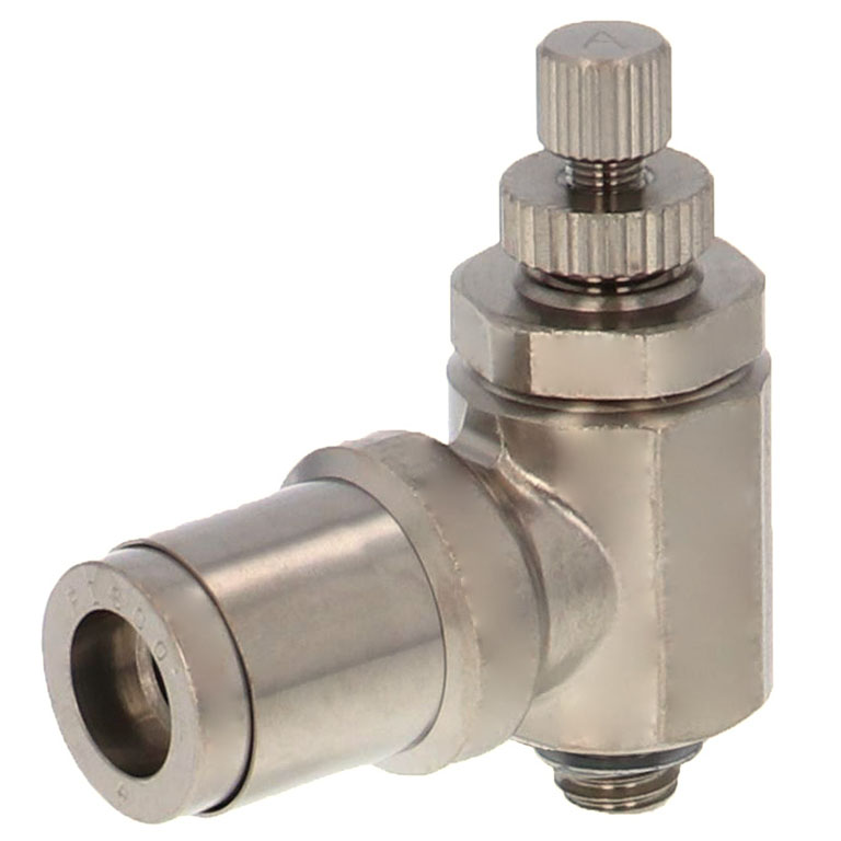 Van Tiết Lưu Khí Nén Bằng Đồng Mạ Niken Pisco KJSC4-M5A