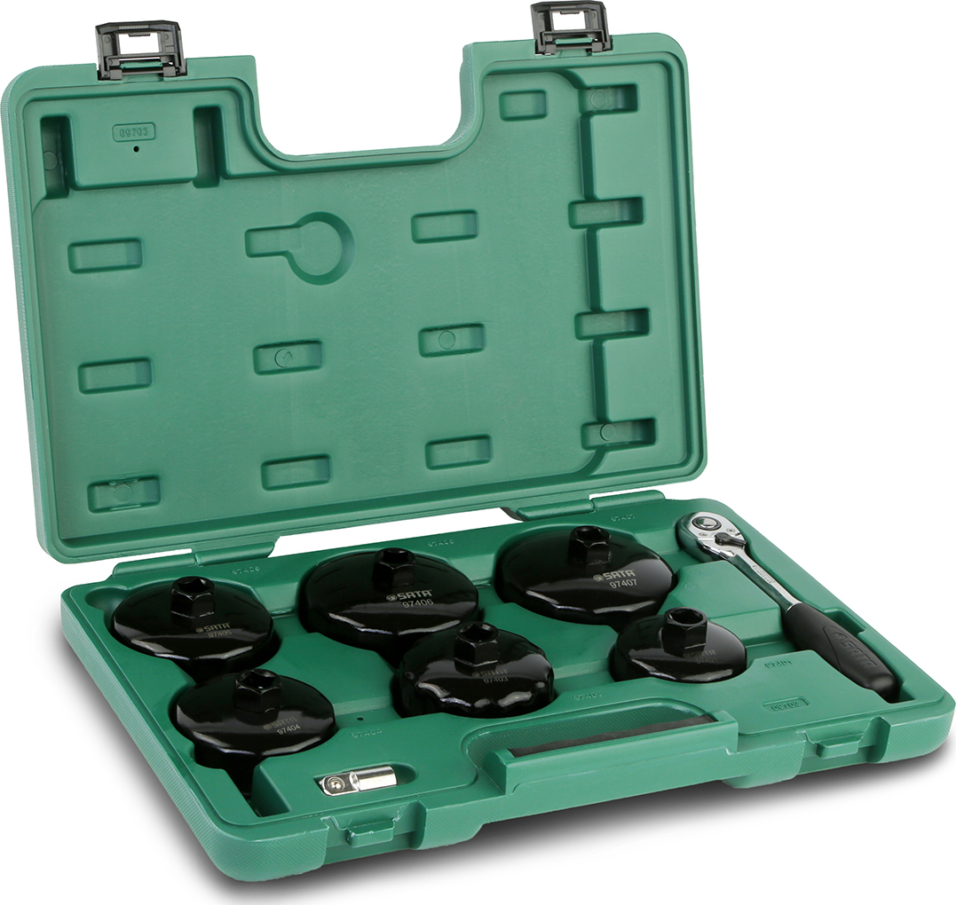 Bộ Dụng Cụ Mở Lọc Dầu Ôtô 8 Chi Tiết SATA 09703