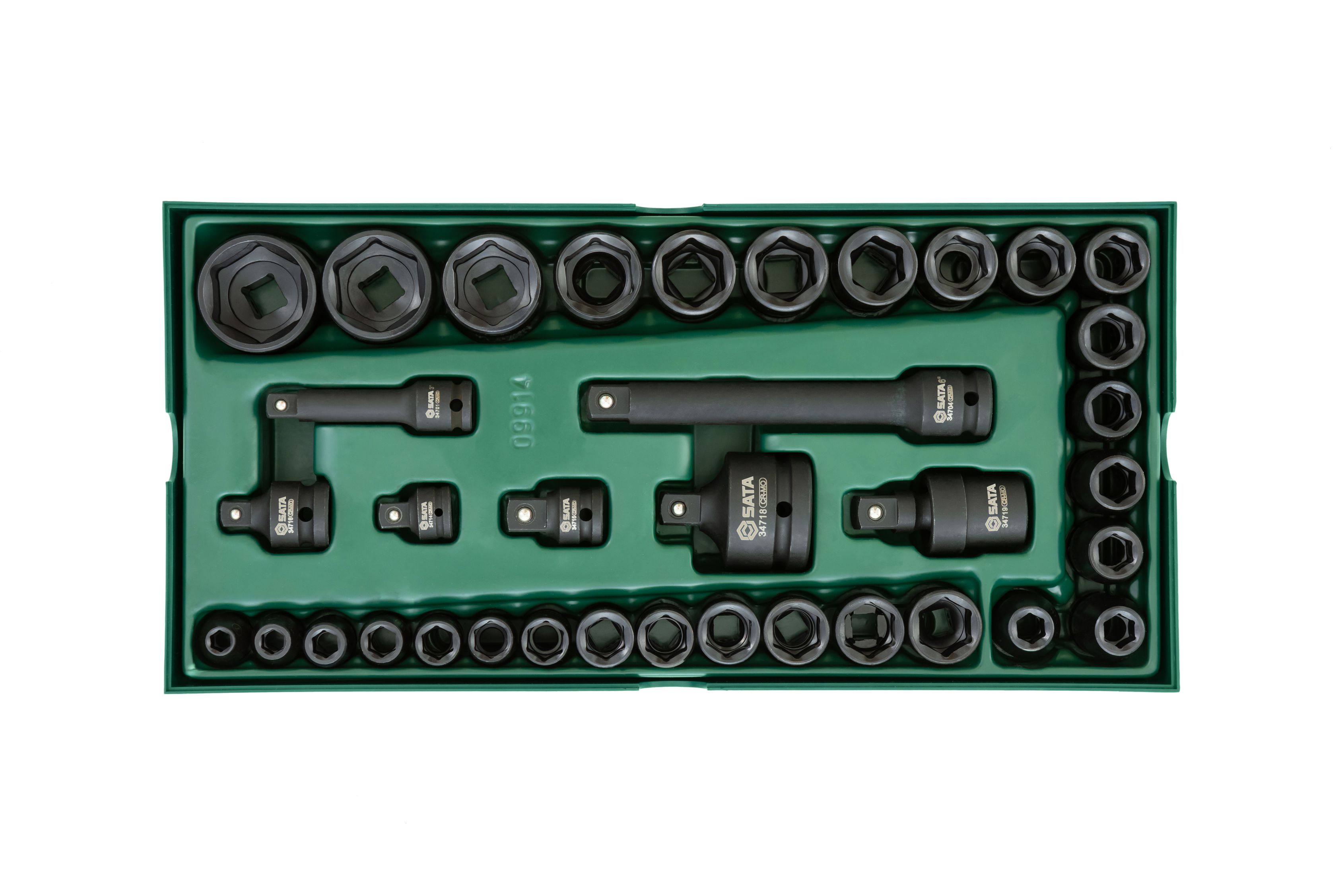 Bộ Đầu Tuýp Đen 36 Chi Tiết, 3/8inch Và 1/2inch SATA 09914