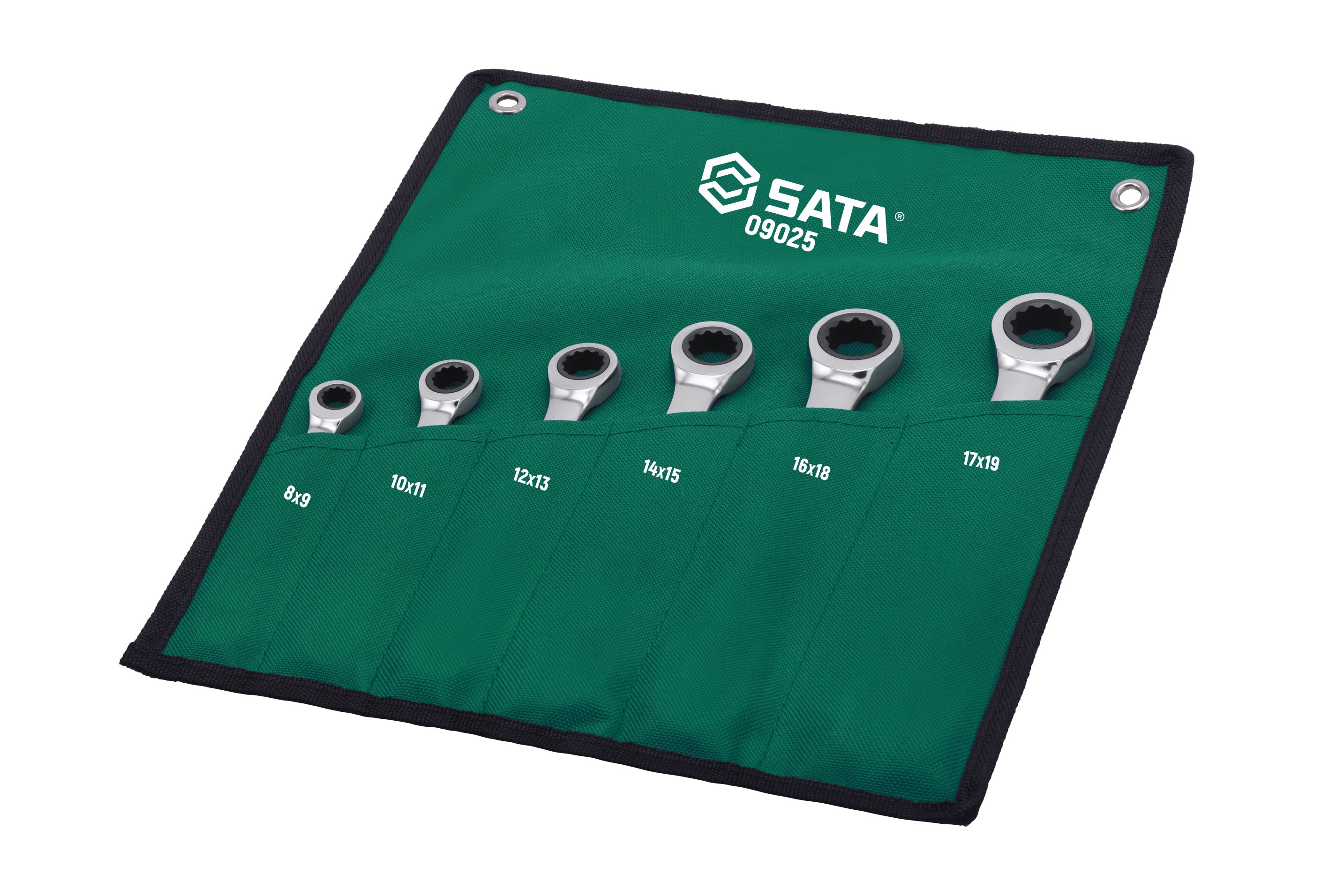 Alternative view of Bộ Cờ Lê 2 Đầu Vòng Tự Động 6 Chi Tiết (8mm - 19mm) SATA 09025