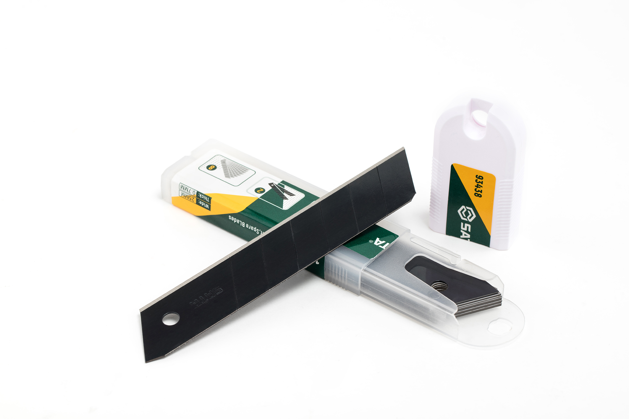 Bộ Lưỡi Dao Rọc Giấy Thép Sk2 25mm SATA 93438 (10 Lưỡi) - Ảnh 4