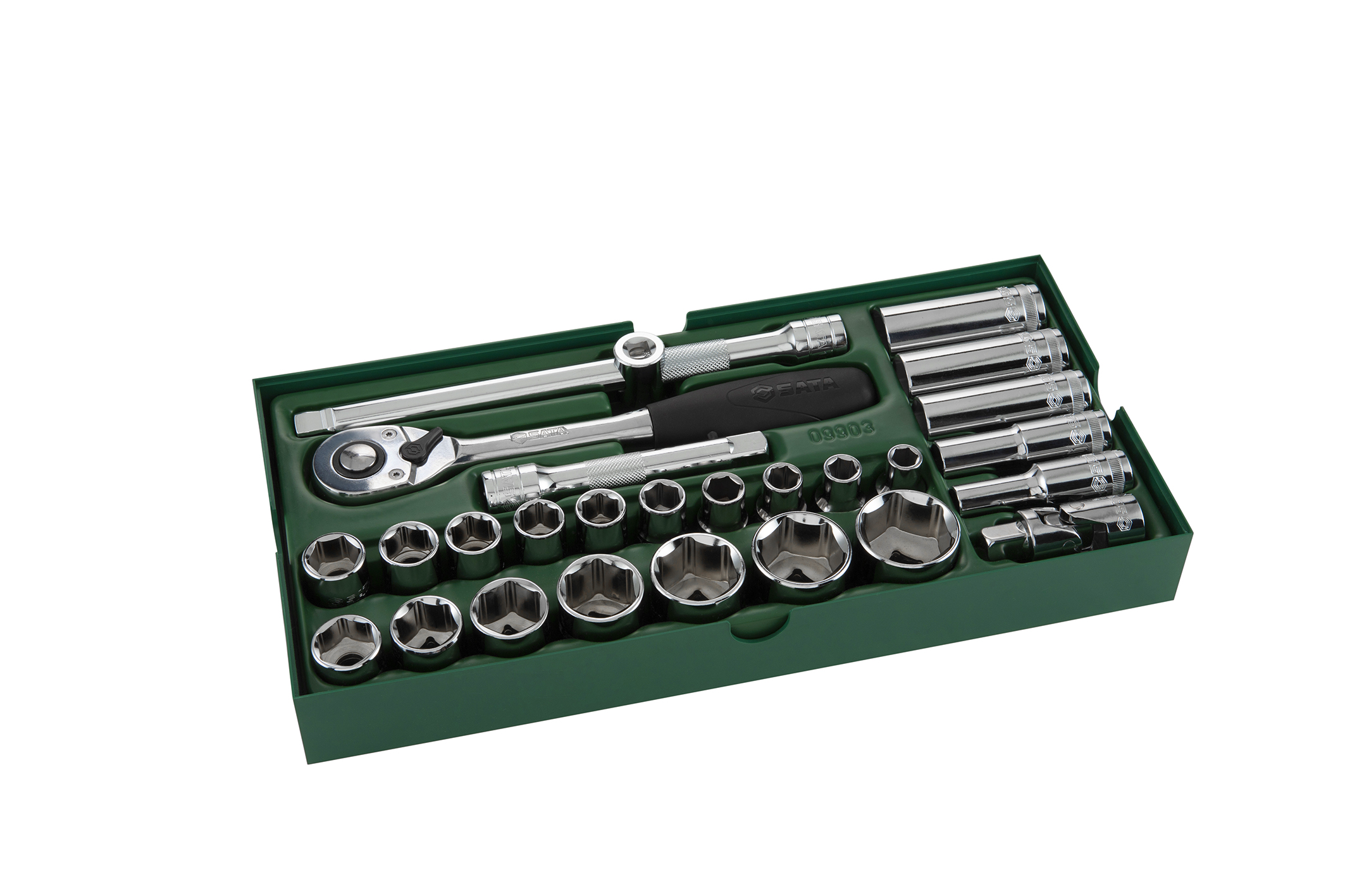 Alternative view of Bộ Đầu Tuýp 27 Chi Tiết 1/2" SATA 09903