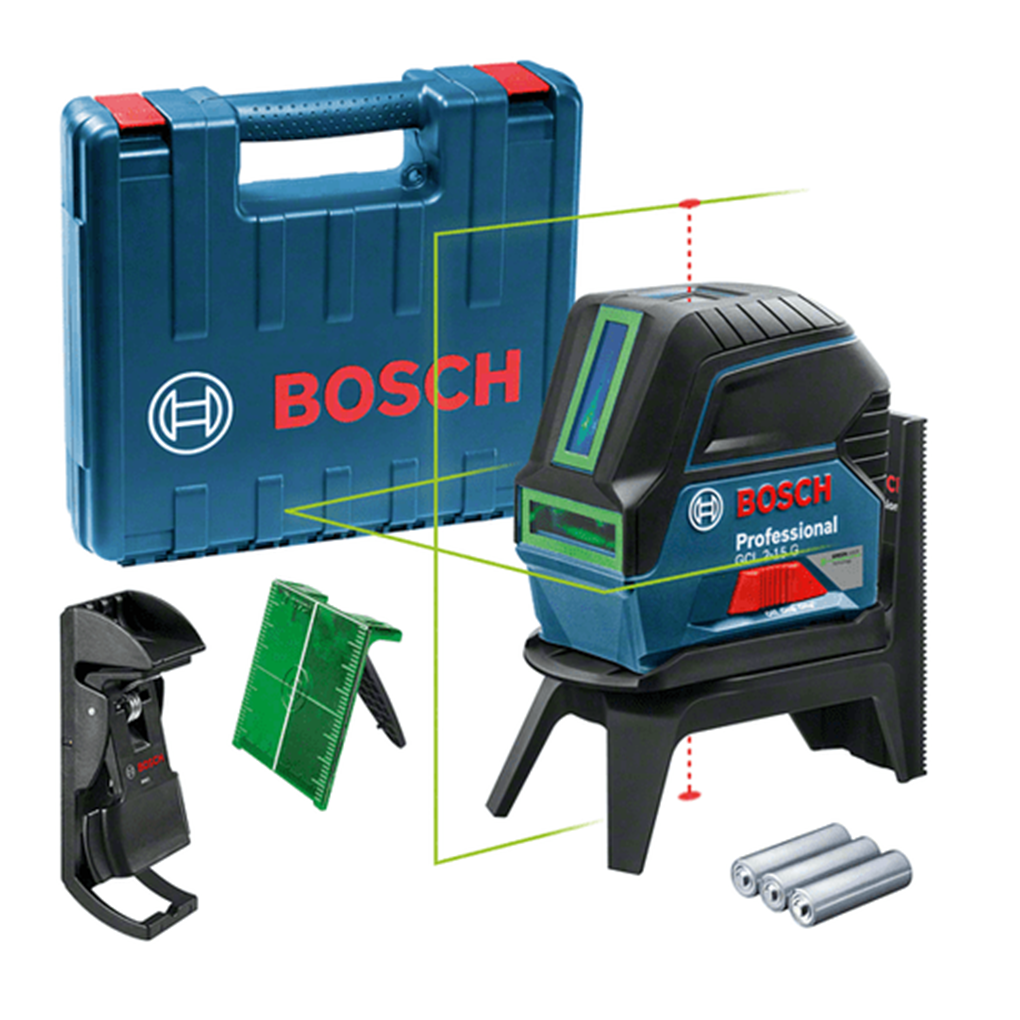 Máy Cân Mực Laser Tia Xanh GCL 2-15 G Bosch 0601066J00