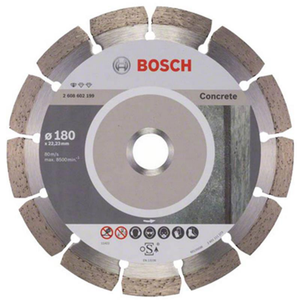 Lưỡi cắt kim cương 180x22.2mm bê tông Bosch 2608602199