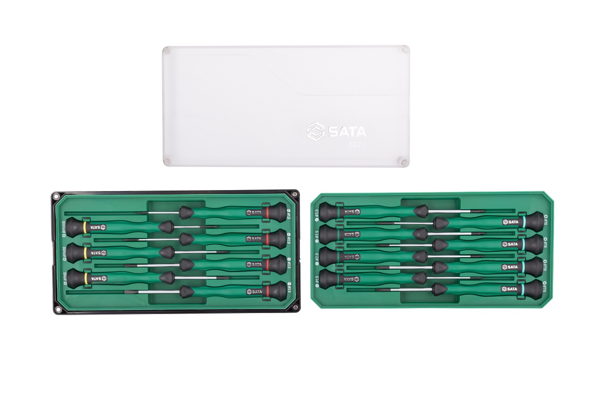 Alternative view of Bộ Tua Vít Cán Dài 15 Chi Tiết SATA 09317