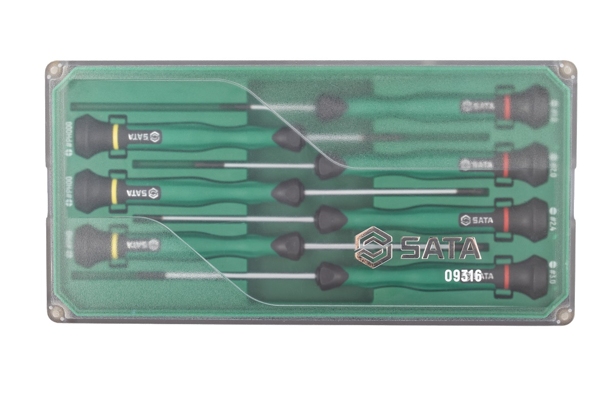 Bộ Tua Vít Cán Dài 9 Chi Tiết SATA 09316 - Ảnh 3