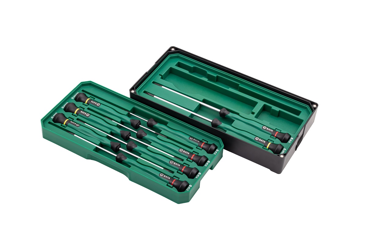 Alternative view of Bộ Tua Vít ChíNh Xác Đầu Dẹp Và Bake 6 Chi Tiết SATA 09312