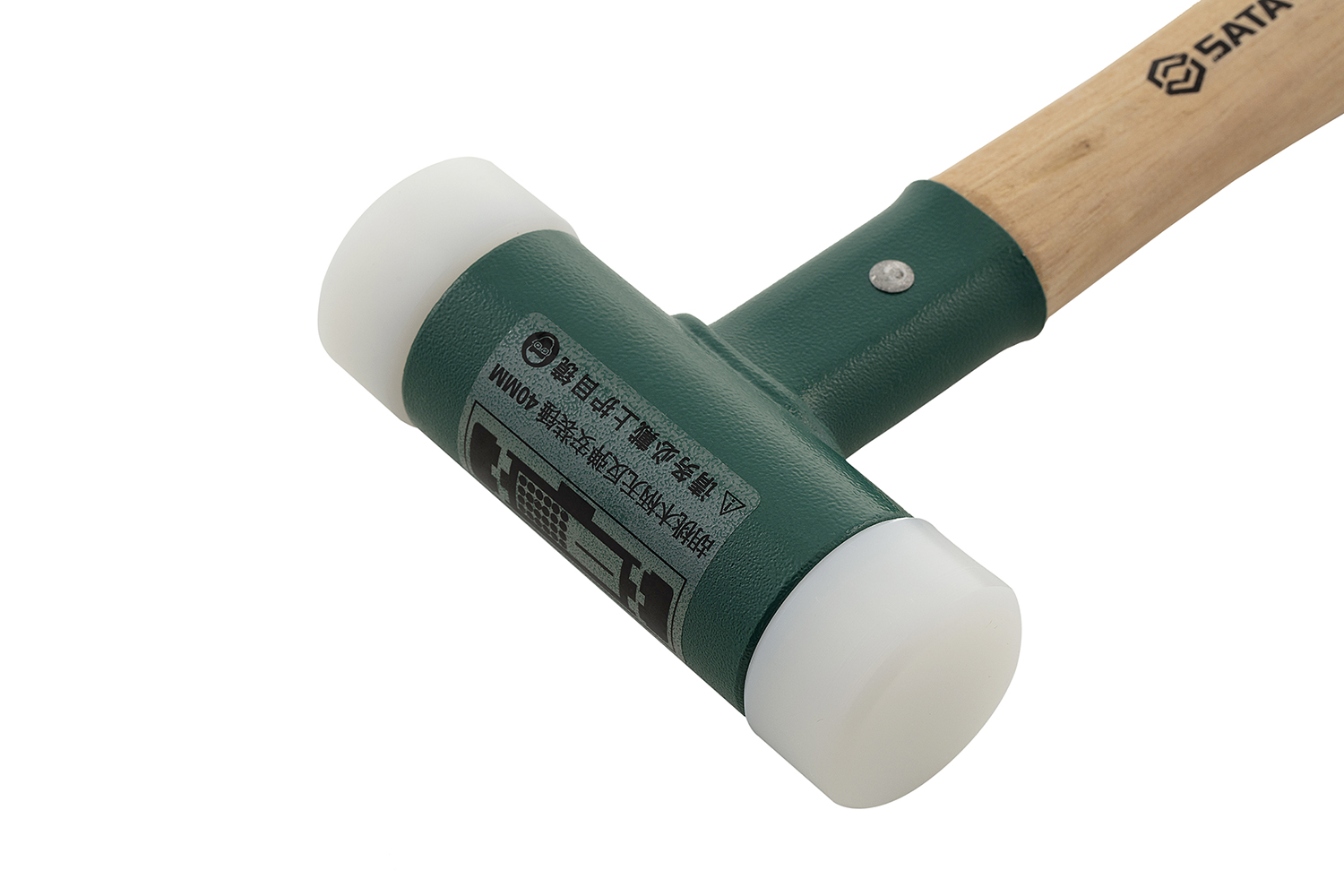 Búa Nhựa Không Nảy Cán Gỗ 40mm SATA 92603 - Ảnh 4
