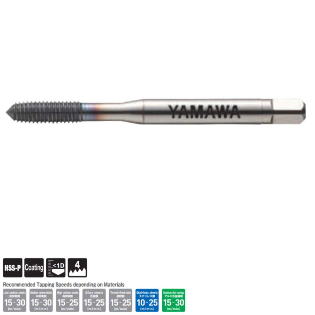 Mũi Taro Nén HSS-P G5 Có Phủ M2x0.4 YAMAWA OLRZP52.0EP