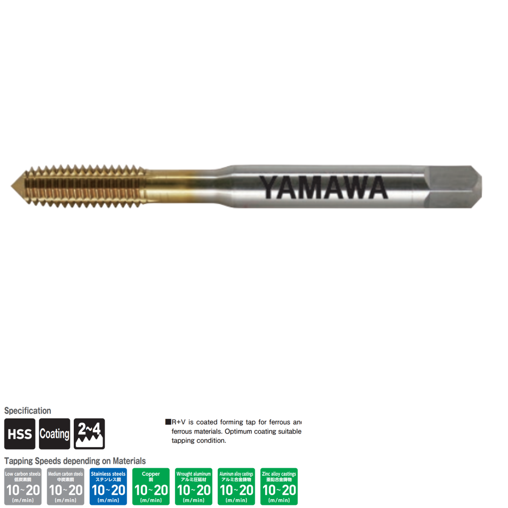 Mũi Taro Nén HSS G5 Có Phủ M3x0.5 YAMAWA RVP53.0GP