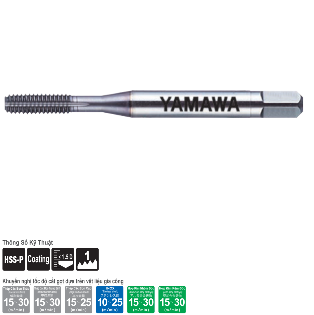 Mũi Taro Nén HSS-P 4-40 YAMAWA SRZM5UN4H1