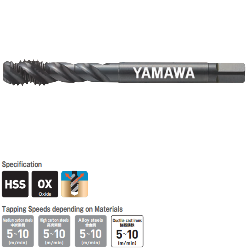 Mũi Taro Xoắn P1 M3x0.5 YAMAWA SSMP3.0G-3