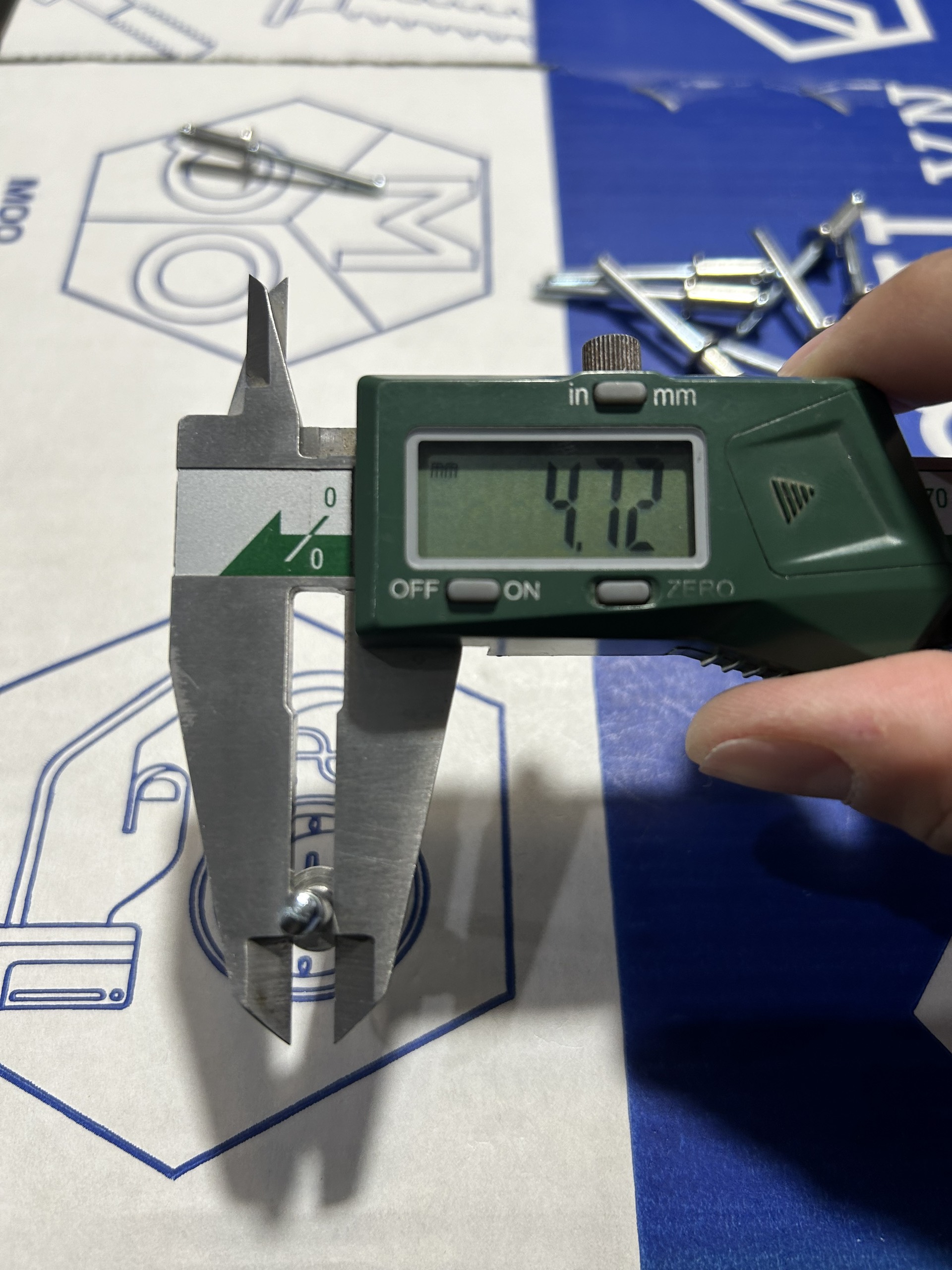 Rivet Inox 304 Chân Thép OD4.8x12mm (100 Cái) - Ảnh 3