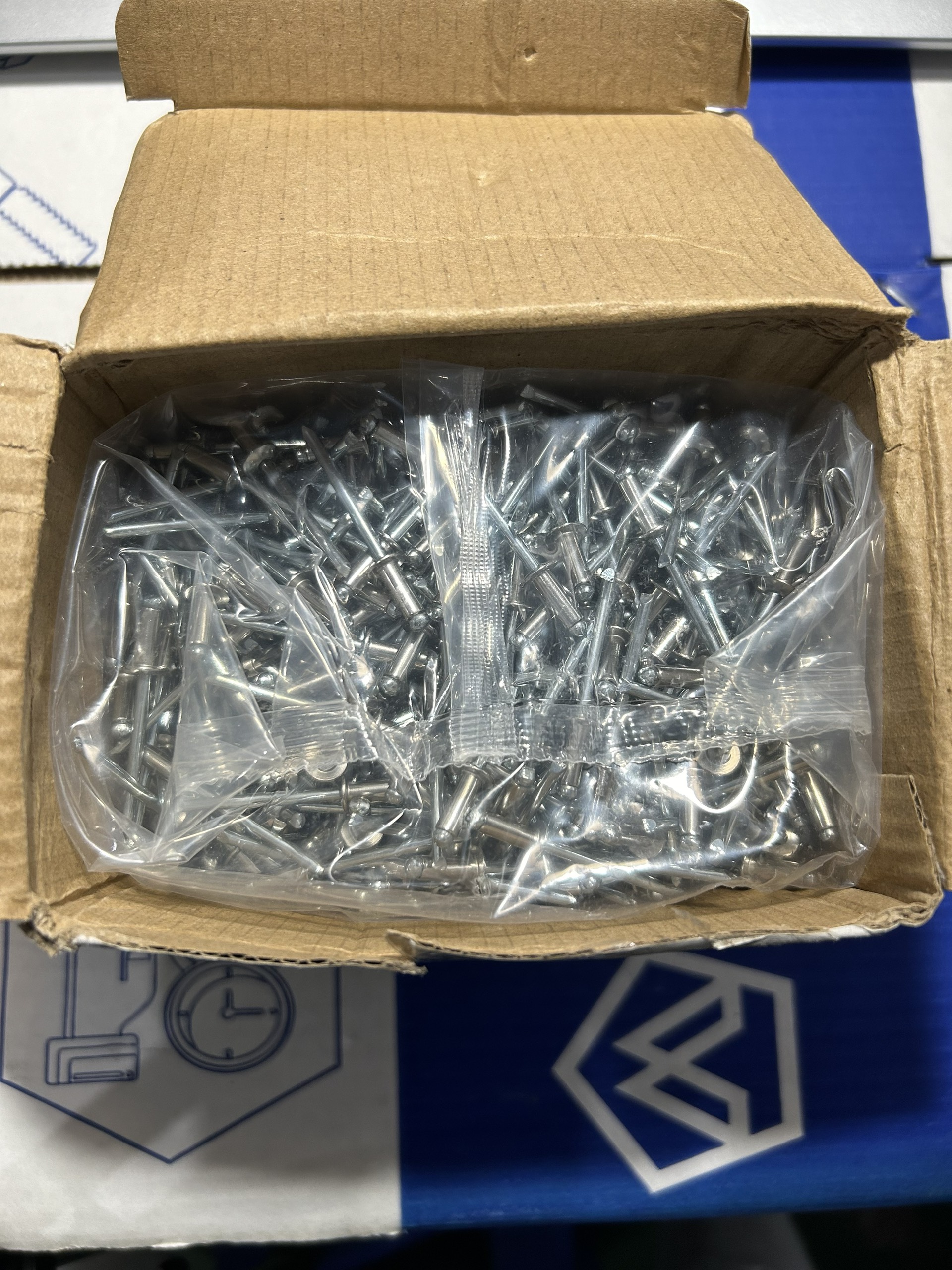 Rivet Inox 304 Chân Thép OD4.0x10mm (1000 Cái) - Ảnh 7