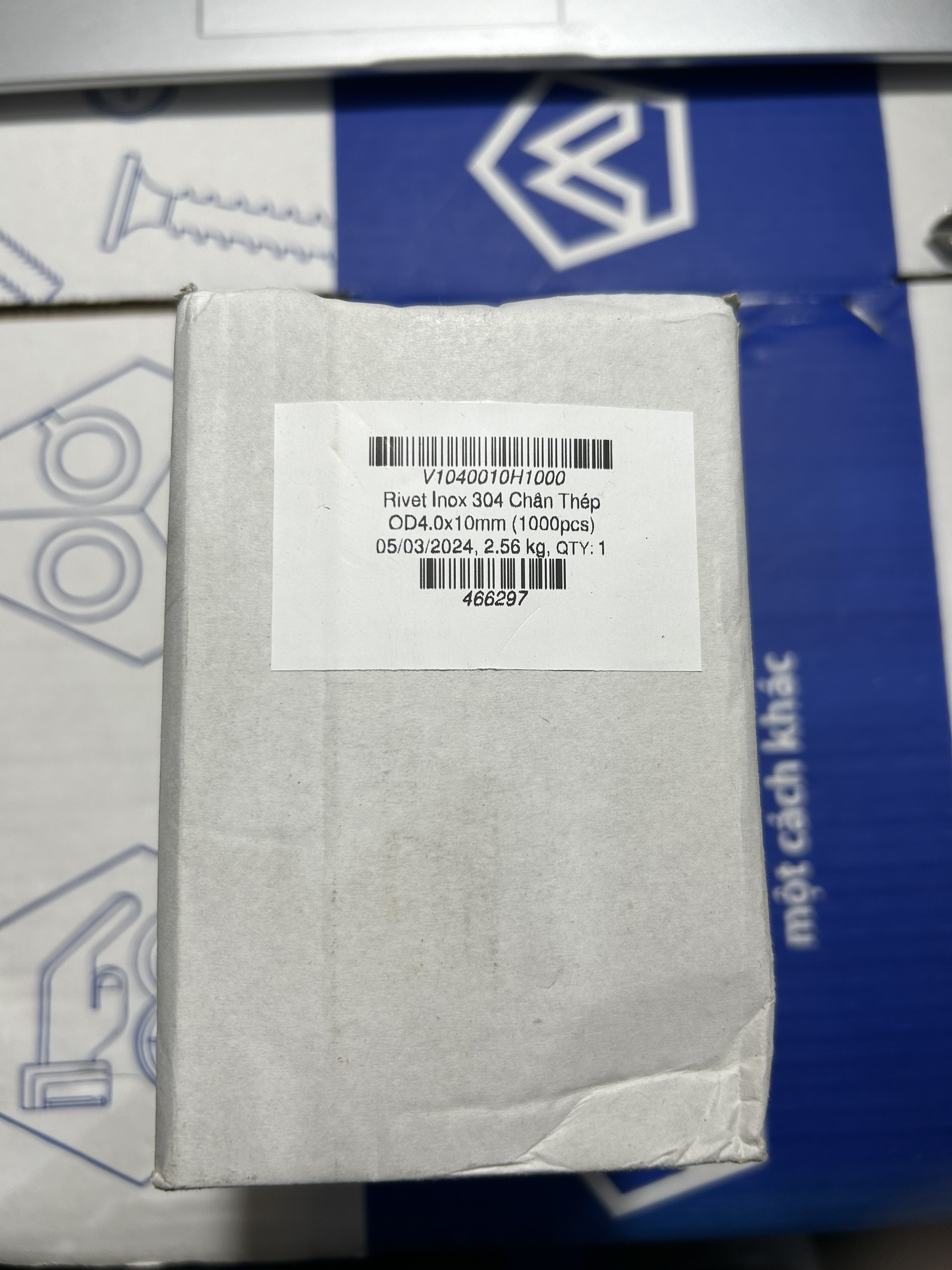 Rivet Inox 304 Chân Thép OD4.0x10mm (1000 Cái) - Ảnh 8