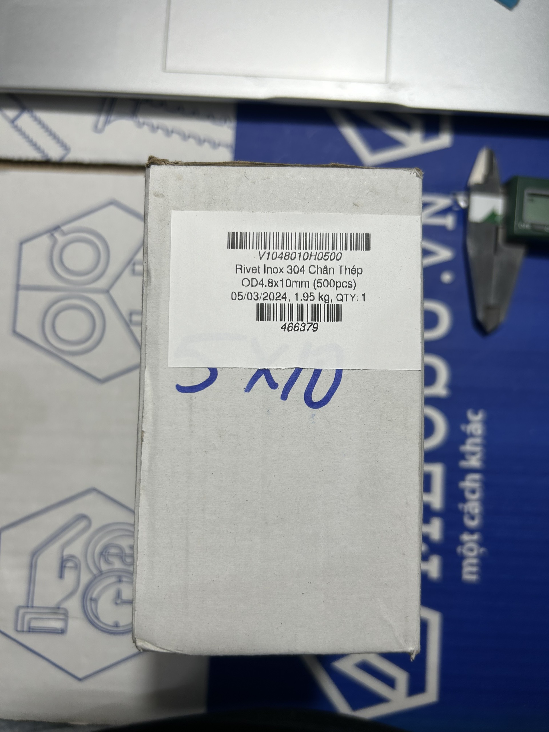 Rivet Inox 304 Chân Thép OD4.8x10mm (500 Cái) - Ảnh 8