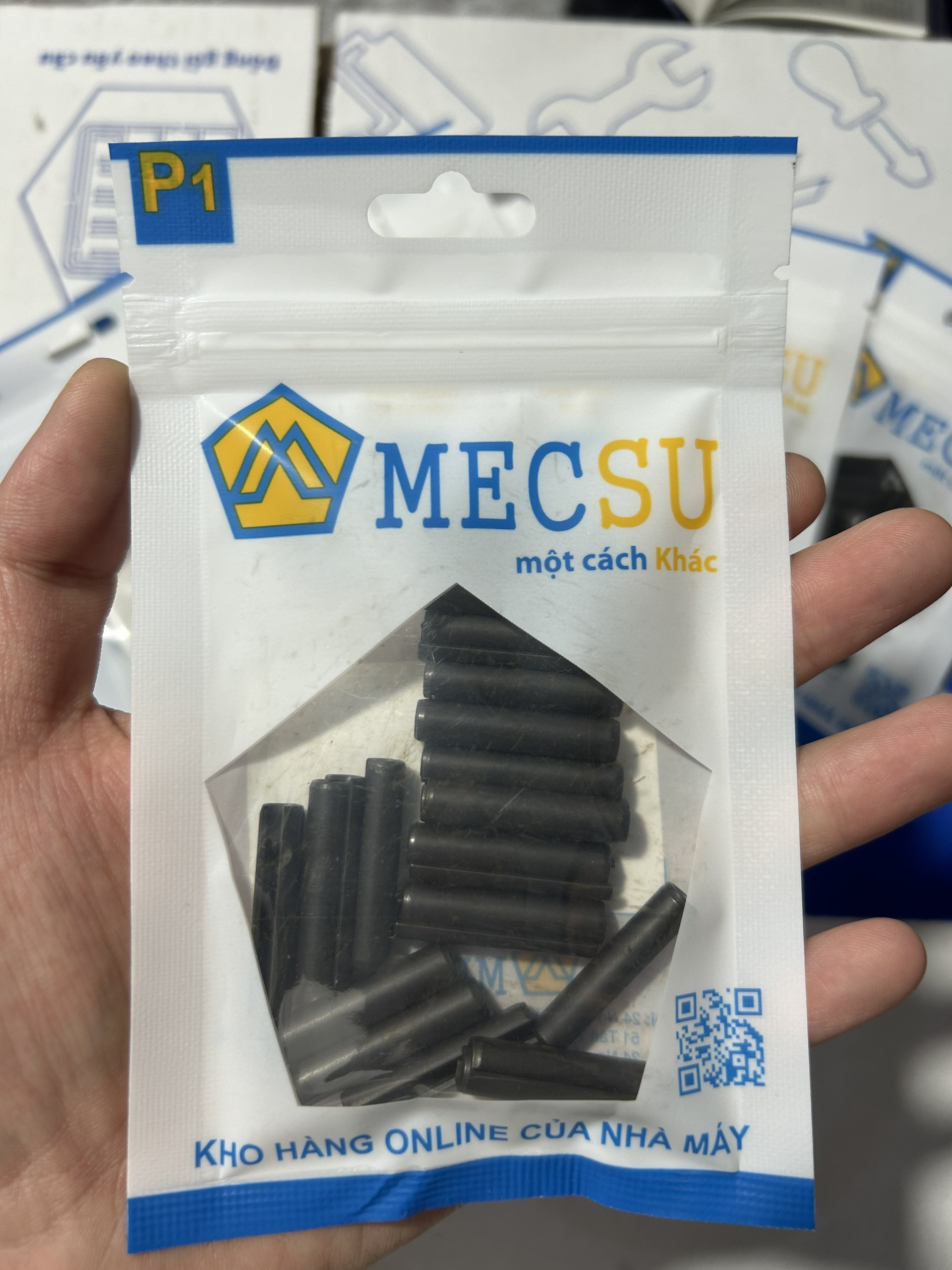 Chốt Ống DIN1481 Thép 65Mn Đen D12x50mm (10Cái/Bịch) - Ảnh 2