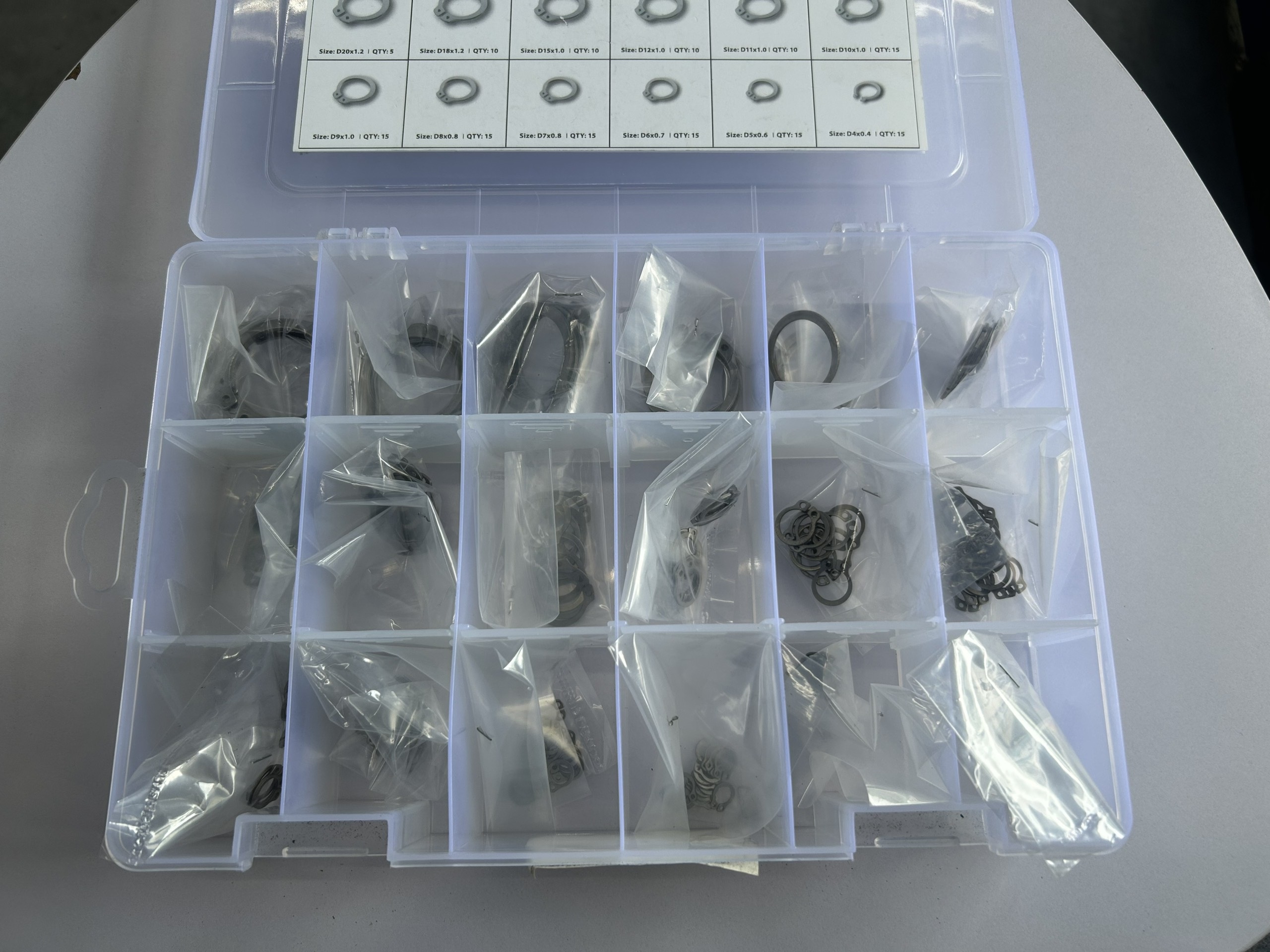 Alternative view of Hộp Vòng Phe Gài Trục Inox 420 DIN471 180 Chi Tiết 18 Size Từ D4-D35