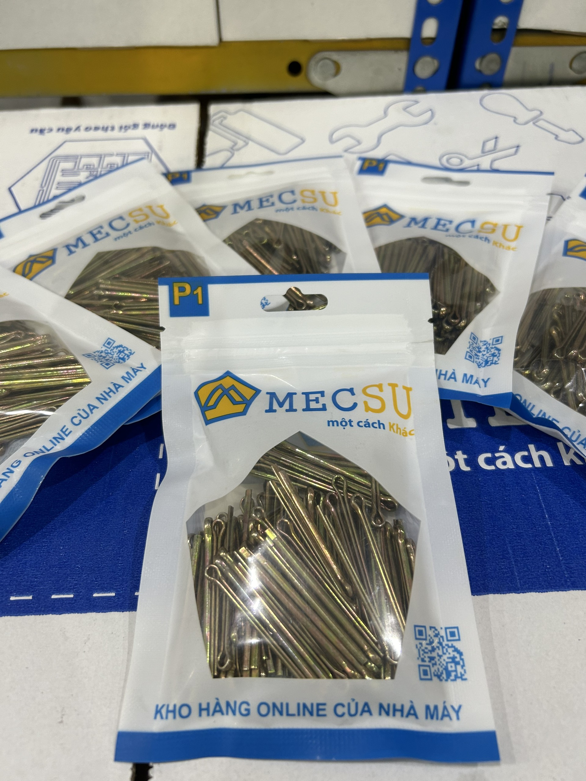 Chốt Chẻ Thép Mạ Kẽm 7 Màu (Chốt Bi) D8x100mm (5Cái/Bịch) - Ảnh 2