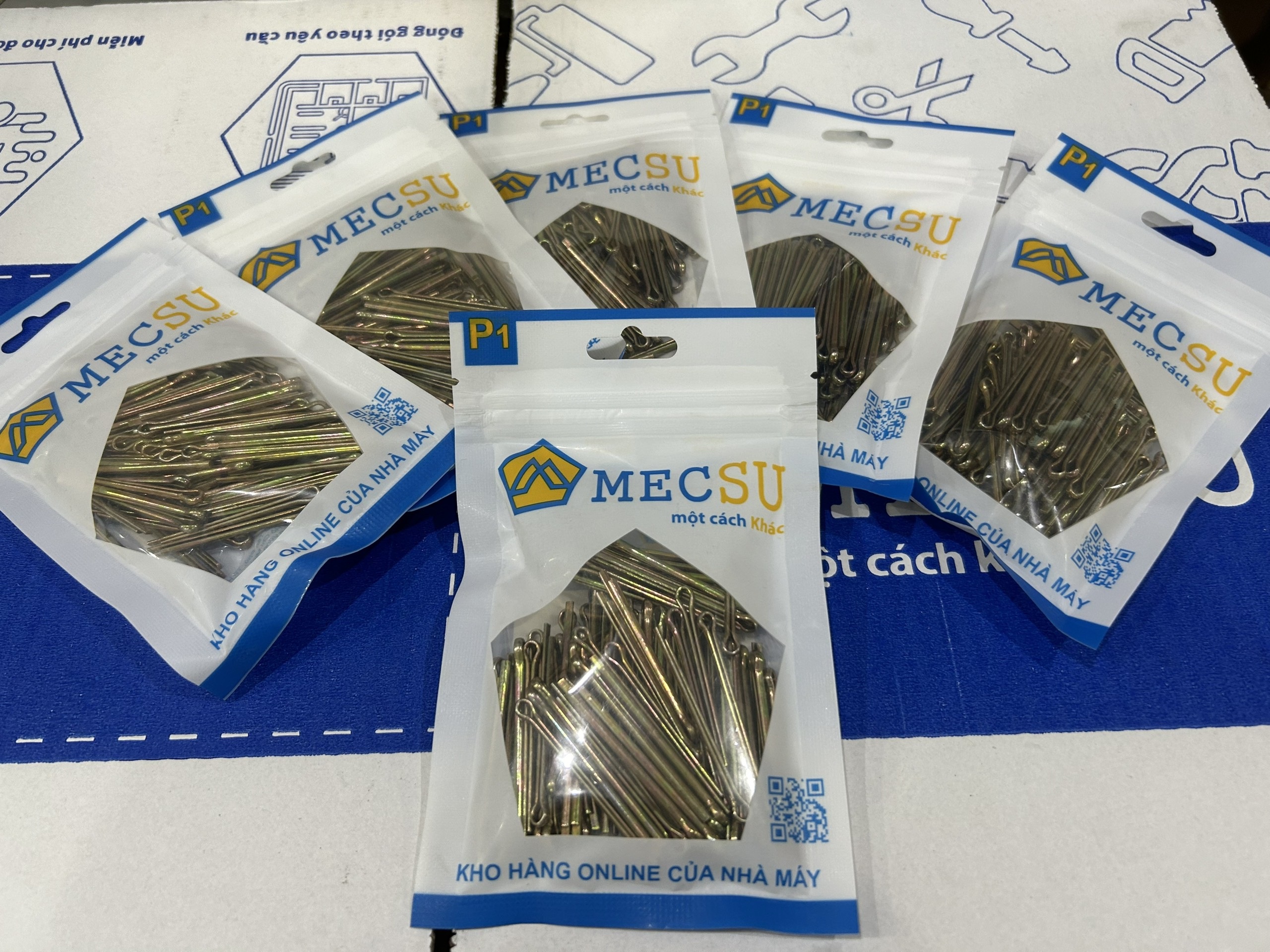 Chốt Chẻ Thép Mạ Kẽm 7 Màu (Chốt Bi) D2.5x40mm (100Cái/Bịch) - Ảnh 3