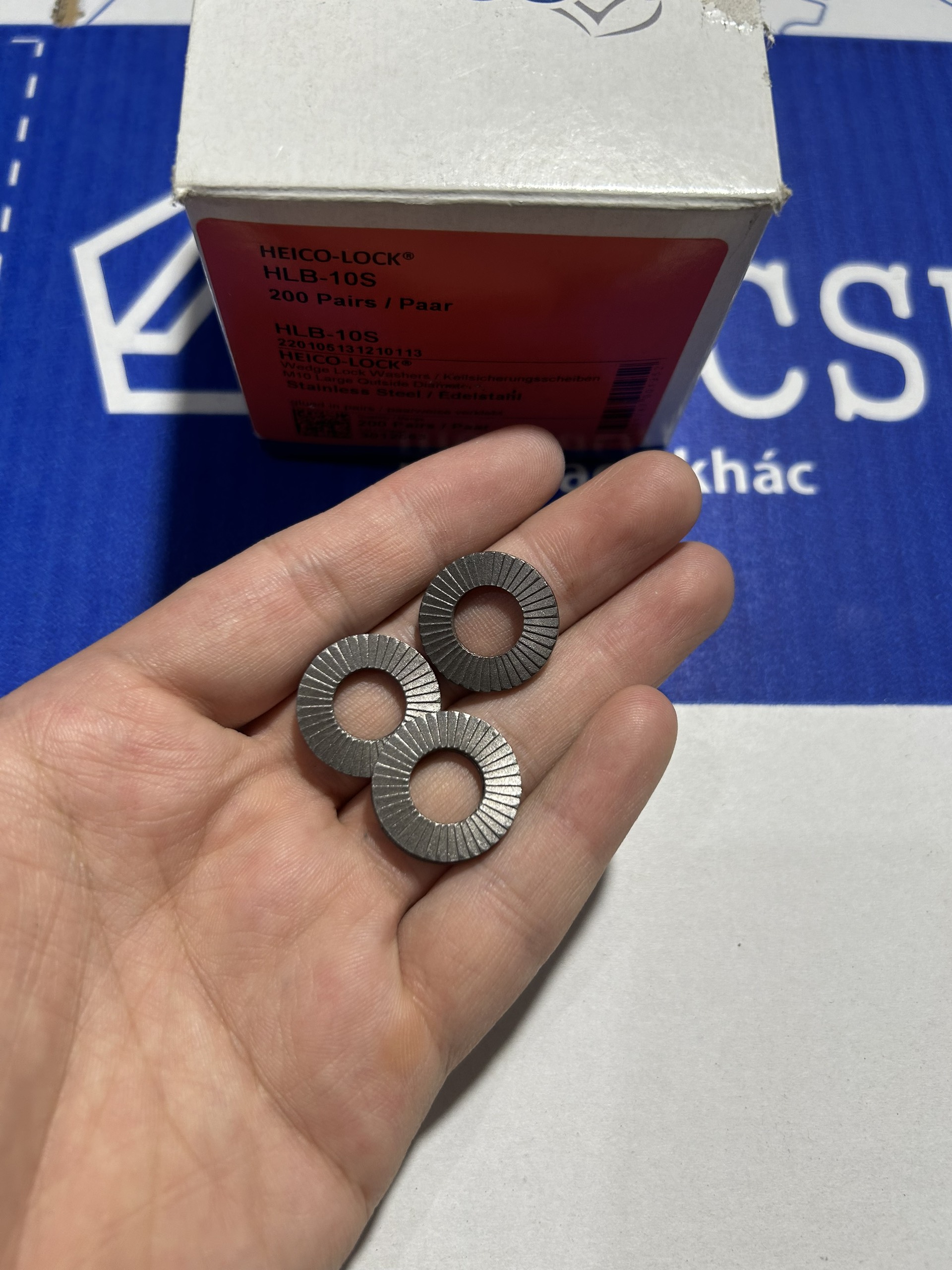 Lông Đền Heico-Lock Inox 316 Vành Rộng M18 - Ảnh 3