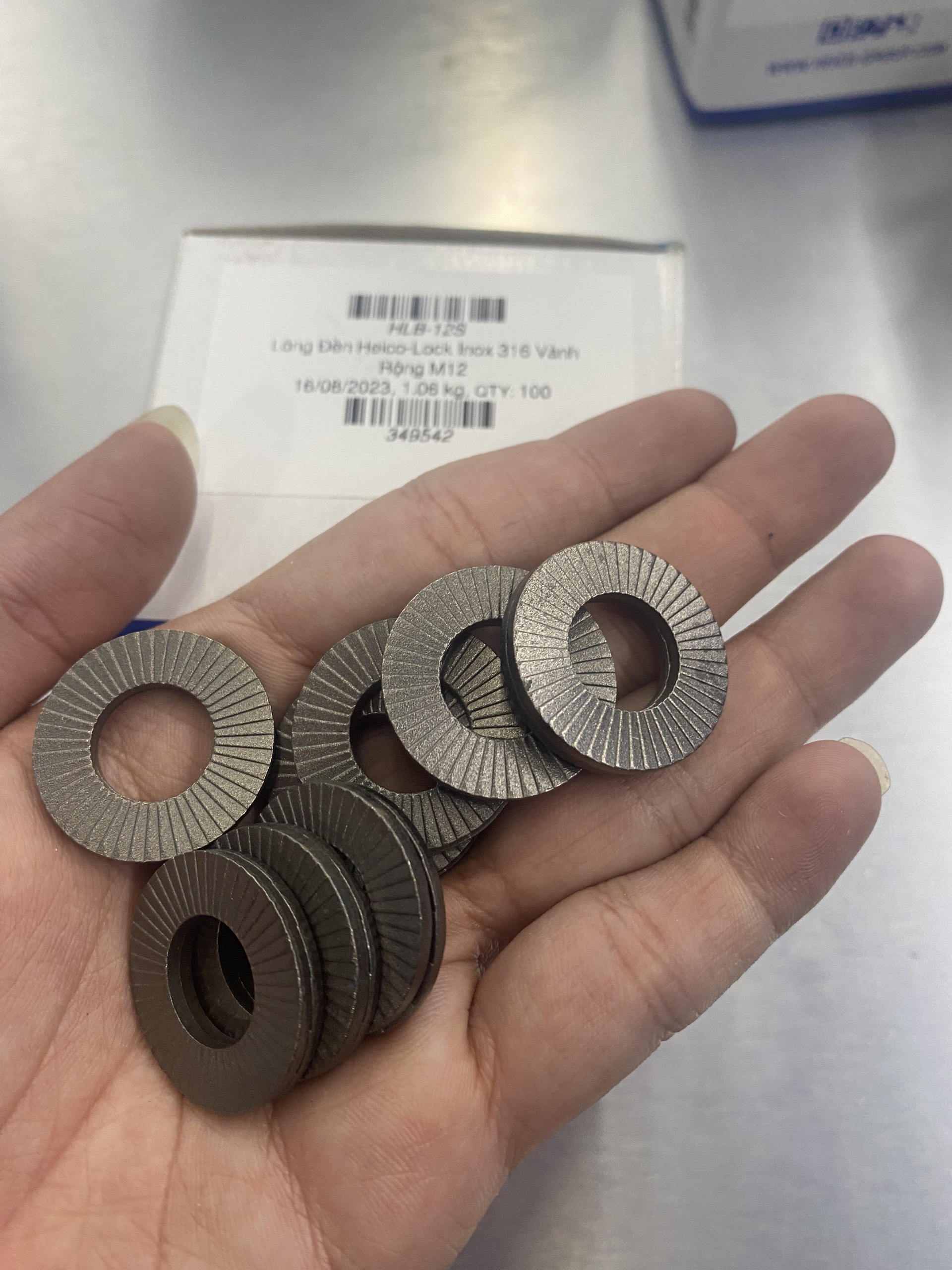 Lông Đền Heico-Lock Inox 316 Vành Rộng 3/4 - Ảnh 5