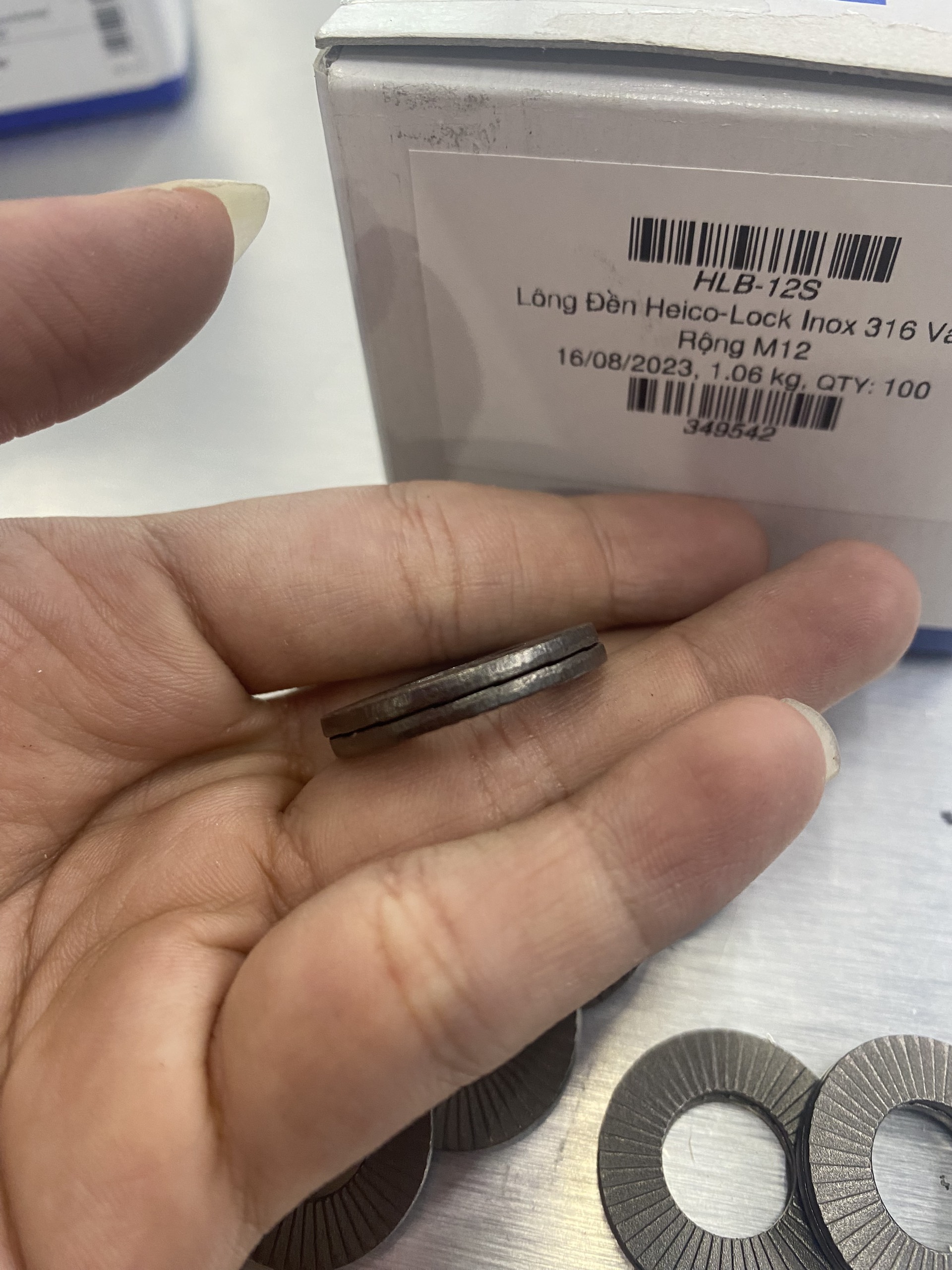 Lông Đền Heico-Lock Inox 316 Vành Rộng 1 - Ảnh 6