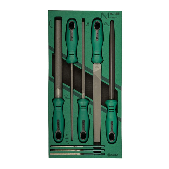 Alternative view of Bộ Dũa Bằng Thép Sata 8 Chi Tiết 09910A