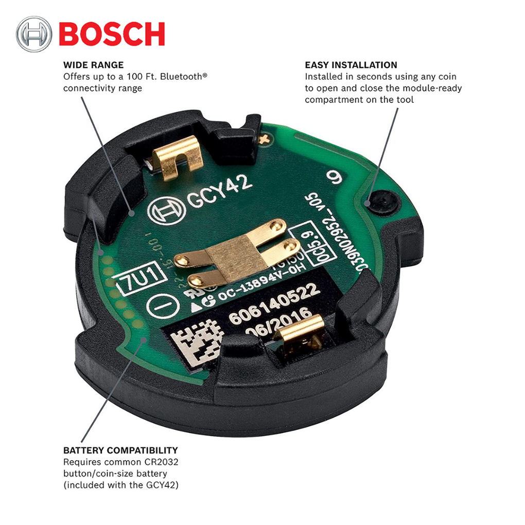 Alternative view of Thiết bị kết nối bluetooth 18V GCY 42 Bosch 1600A01L2W (Máy Không Kèm Pin, Sạc)