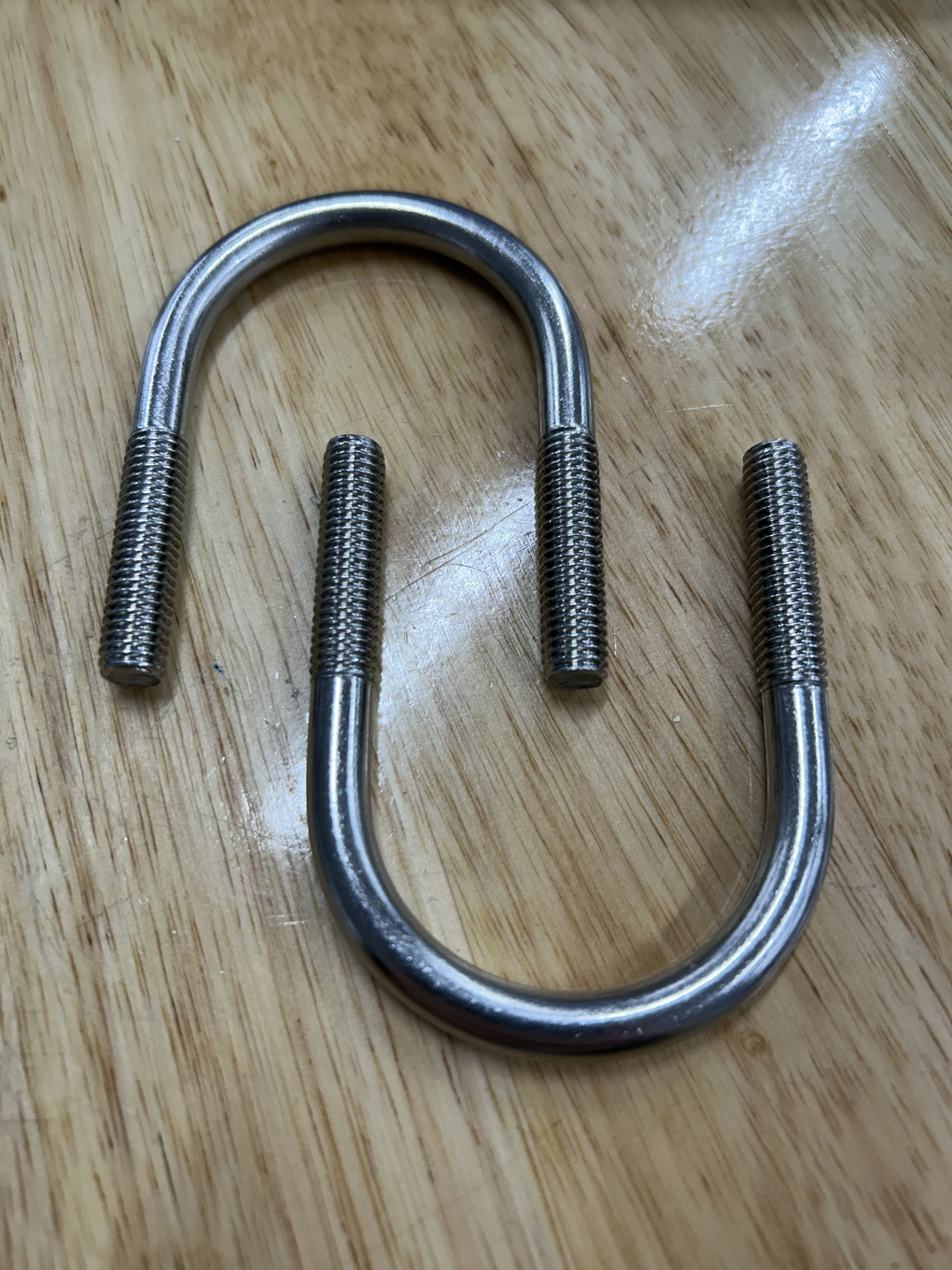 Cùm U Inox 304 DN32 M8x42-69mm