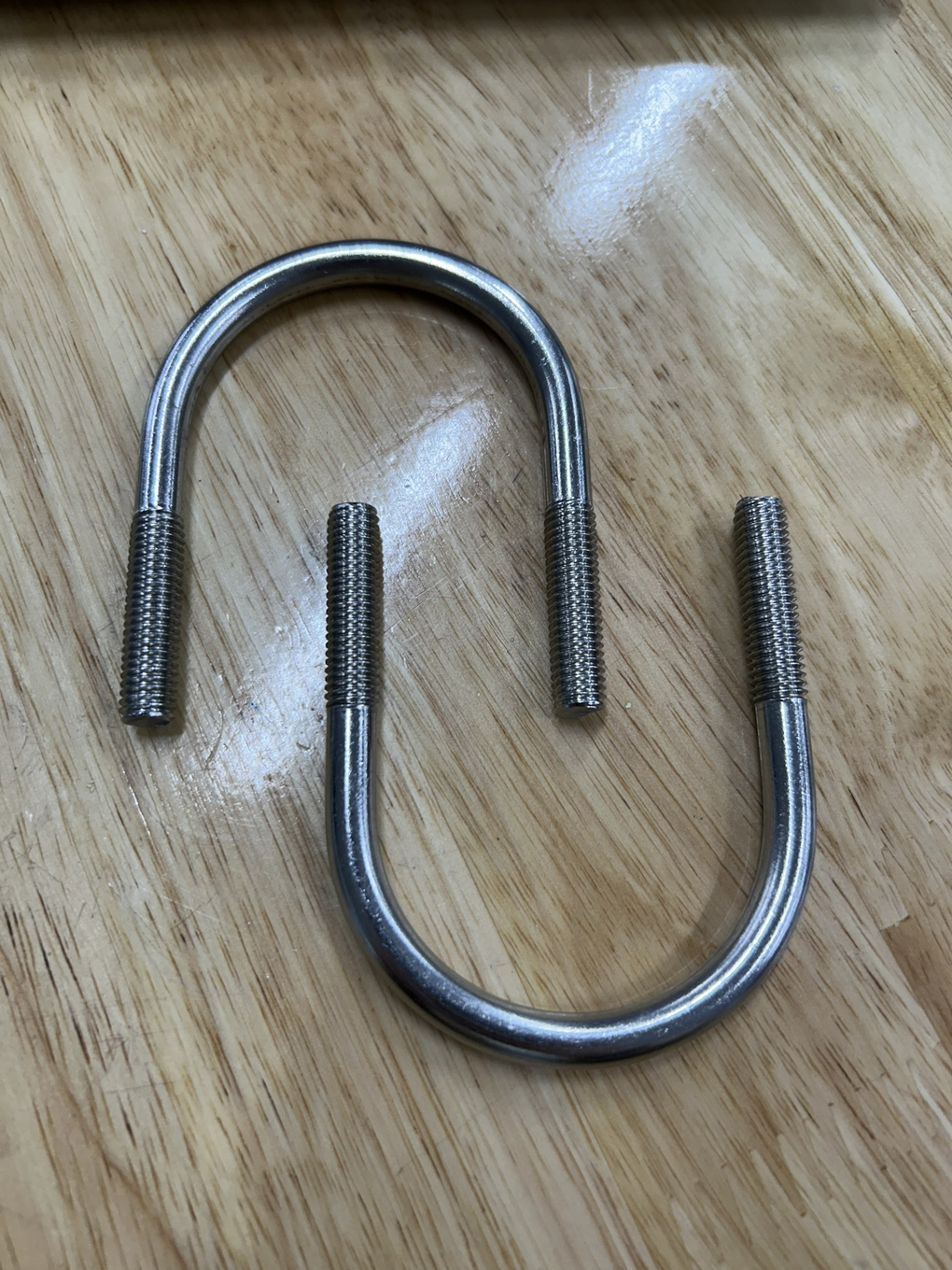 Cùm U Inox 304 DN40 M8x48-75mm