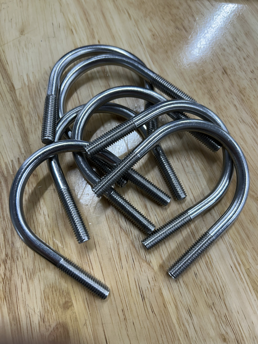 Cùm U Inox 304 DN40 M8x48-75mm - Ảnh 3