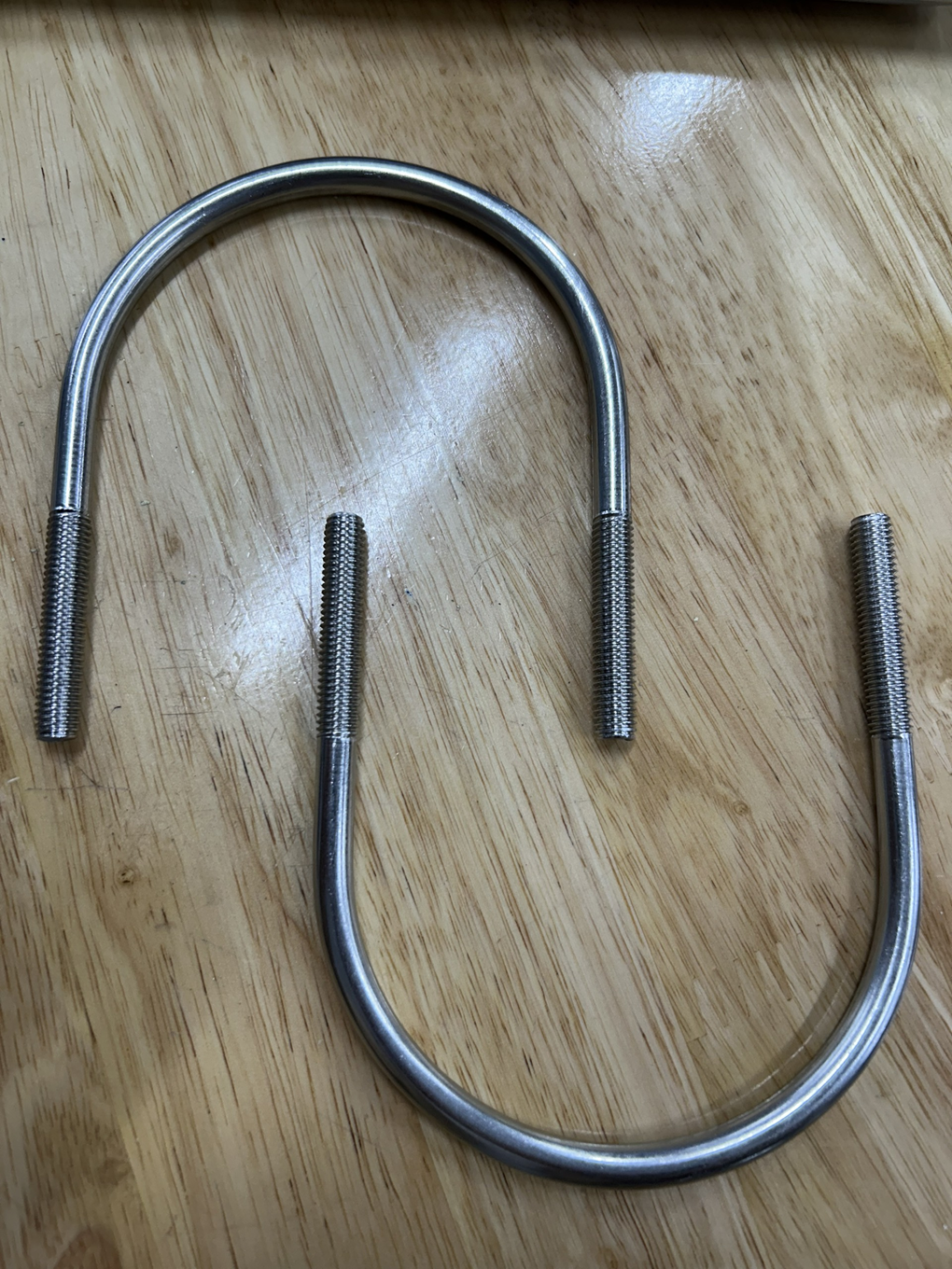 Cùm U Inox 304 DN80 M8x89-116mm