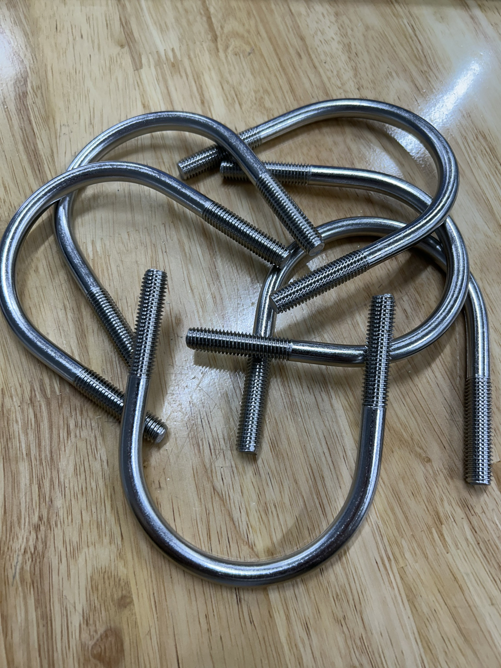 Cùm U Inox 304 DN65 M10x76-110mm - Ảnh 3