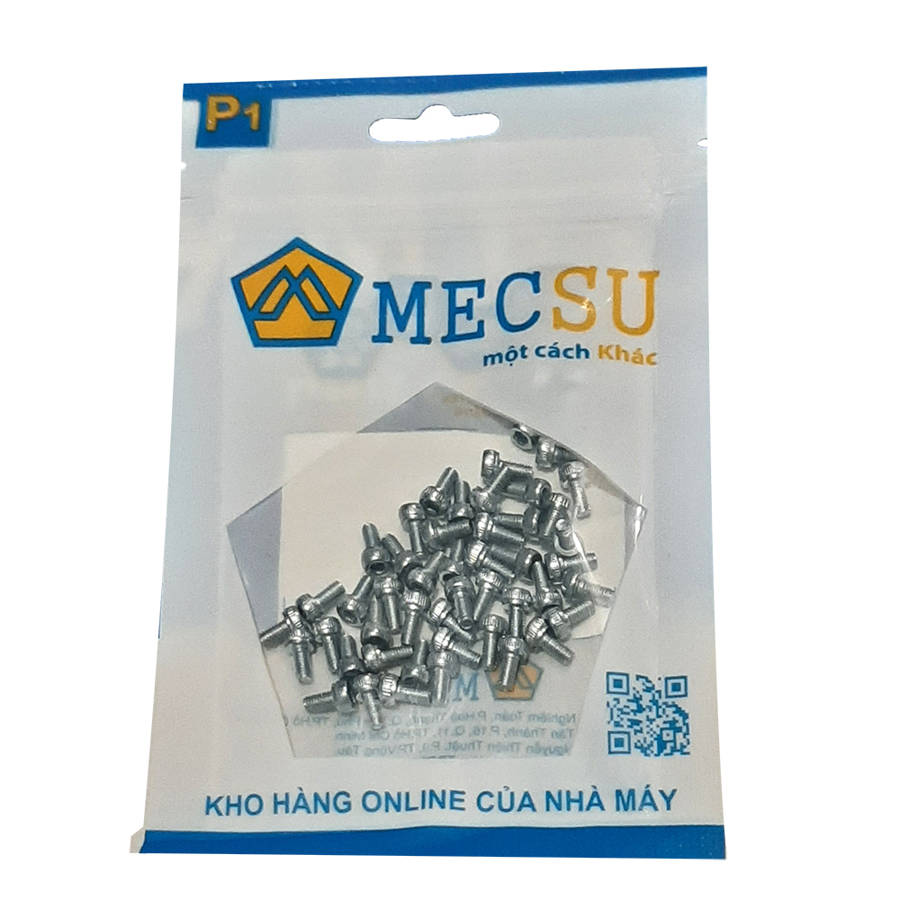 Lục Giác Chìm Đầu Trụ Thép Mạ Kẽm 12.9 DIN912 M10x16 (25Cái/Bịch)