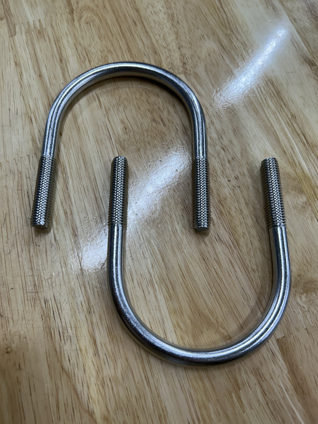 Cùm U Inox 304 DN65 M6x76-96mm