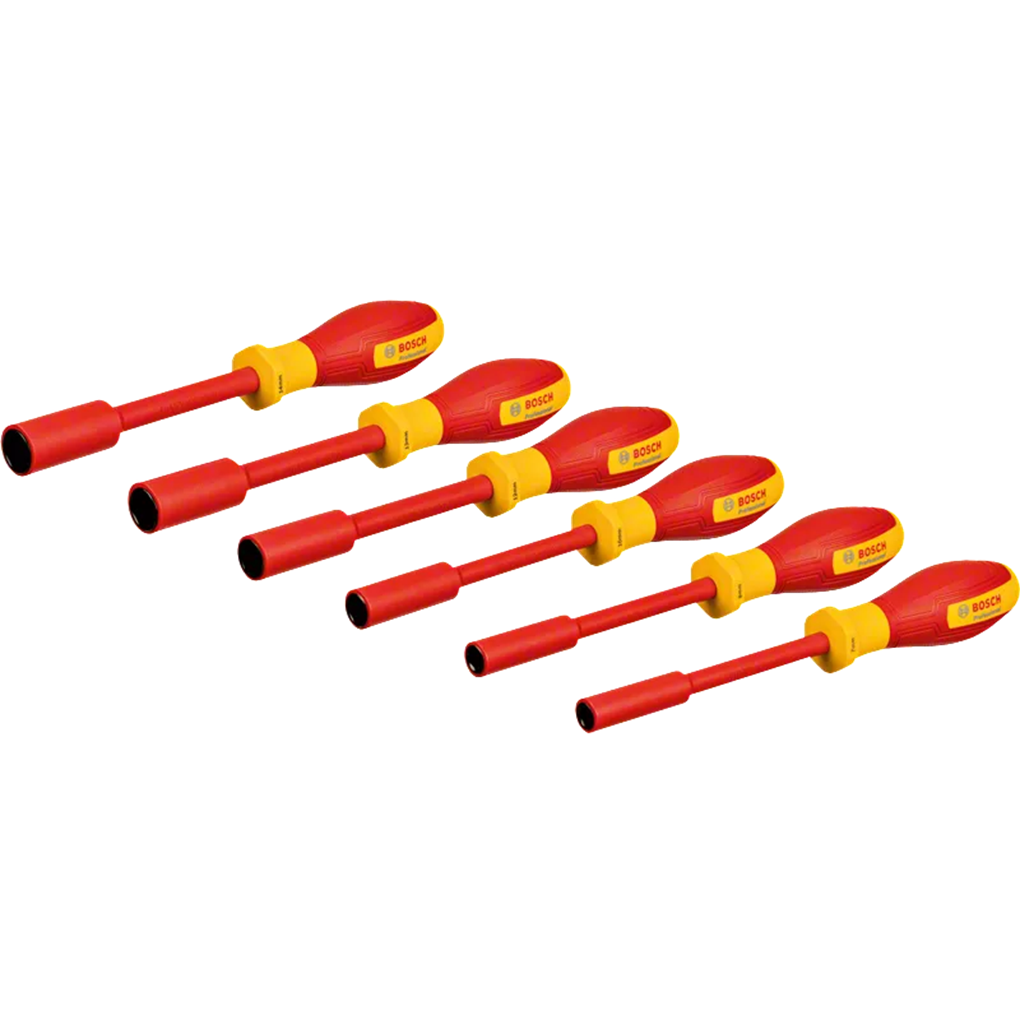 Bộ Tua Vít Đầu Tuýp Cách Điện VDE 6 Chi Tiết Bosch 1600A02NF3